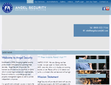 Tablet Screenshot of angelsecurityltd.com